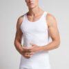 Tanktop med rund hals i stretch bomuld af høj kvalitet Tanktop med rund hals i stretch bomuld af høj kvalitet