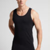 Tanktop med rund hals i stretch bomuld af høj kvalitet Tanktop med rund hals i stretch bomuld af høj kvalitet