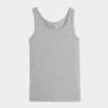 Tanktop med rund hals i stretch bomuld af høj kvalitet Tanktop med rund hals i stretch bomuld af høj kvalitet