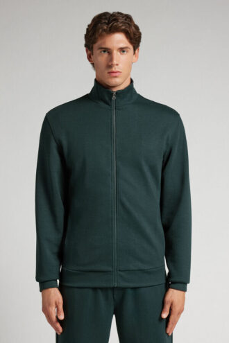 Teknisk sweatshirt med lynlås Teknisk sweatshirt med lynlås