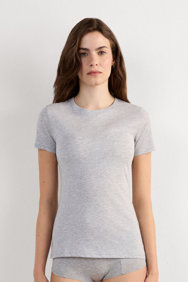 Ultrafresh bomuldsbluse med korte ærmer Ultrafresh bomuldsbluse med korte ærmer