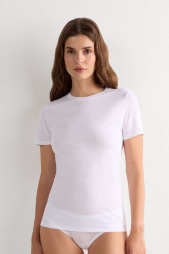 Ultrafresh bomuldsbluse med korte ærmer Ultrafresh bomuldsbluse med korte ærmer