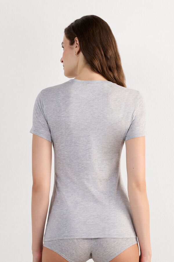Ultrafresh bomuldsbluse med korte ærmer Ultrafresh bomuldsbluse med korte ærmer