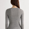 V-halsbluse i ultralet modal med kashmir V-halsbluse i ultralet modal med kashmir