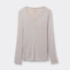 V-halsbluse i ultralet modal med kashmir V-halsbluse i ultralet modal med kashmir