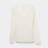 V-halsbluse i ultralet modal med kashmir V-halsbluse i ultralet modal med kashmir