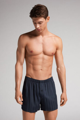 Vævede modal-boxershorts Vævede modal-boxershorts
